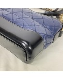 CHANEL Small Gabrielle Hobo Bag in Blue/Black Aged Calfskin – Tri Tone Hardware (26 Series – Year 2019)