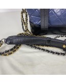 CHANEL Small Gabrielle Hobo Bag in Blue/Black Aged Calfskin – Tri Tone Hardware (26 Series – Year 2019)