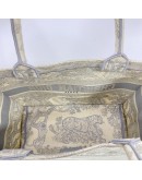 CHRISTIAN DIOR Medium Book Tote in Toile de Jouy – Ecru/Grey Embroidery (Year 2022)