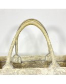 CHRISTIAN DIOR Medium Book Tote in Toile de Jouy – Ecru/Grey Embroidery (Year 2022)