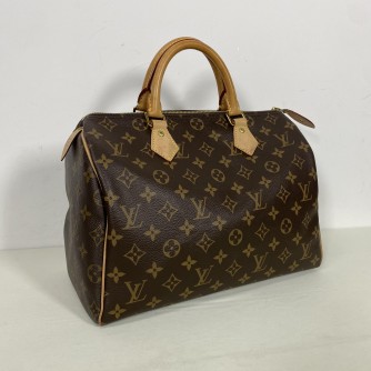 LOUIS VUITTON Monogram Speedy 30 Boston Handbag – GHW (Year 2020)