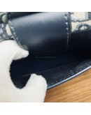 CHRISTIAN DIOR 30 Montaigne Bag in Blue Oblique Jacquard – Antique Gold Hardware (Year 2020)