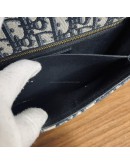 CHRISTIAN DIOR 30 Montaigne Bag in Blue Oblique Jacquard – Antique Gold Hardware (Year 2020)