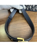 CHRISTIAN DIOR 30 Montaigne Bag in Blue Oblique Jacquard – Antique Gold Hardware (Year 2020)