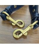 CHRISTIAN DIOR Mini Saddle Bag in Blue Oblique Jacquard with Embroidered Strap – Antique Gold Hardware (Year 2018)