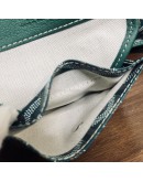 GOYARD Anjou Mini Tote Bag in Green Goyardine Canvas with Detachable Pouch