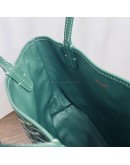 GOYARD Anjou Mini Tote Bag in Green Goyardine Canvas with Detachable Pouch