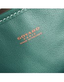 GOYARD Anjou Mini Tote Bag in Green Goyardine Canvas with Detachable Pouch