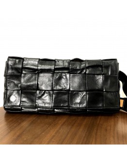 BOTTEGA VENETA Black Stretch Cassette Shoulder/Belt Bag in Matte Hardware