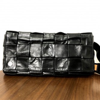 BOTTEGA VENETA Black Stretch Cassette Shoulder/Belt Bag in Matte Hardware