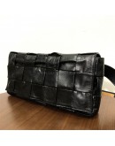 BOTTEGA VENETA Black Stretch Cassette Shoulder/Belt Bag in Matte Hardware
