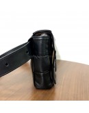 BOTTEGA VENETA Black Stretch Cassette Shoulder/Belt Bag in Matte Hardware