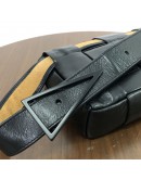 BOTTEGA VENETA Black Stretch Cassette Shoulder/Belt Bag in Matte Hardware