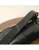 BOTTEGA VENETA Black Stretch Cassette Shoulder/Belt Bag in Matte Hardware