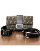 FENDI Baguette 2way Shoulder/Belt Bag in Zucca Canvas – SHW