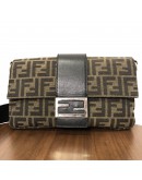 FENDI Baguette 2way Shoulder/Belt Bag in Zucca Canvas – SHW