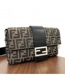 FENDI Baguette 2way Shoulder/Belt Bag in Zucca Canvas – SHW