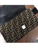 FENDI Baguette 2way Shoulder/Belt Bag in Zucca Canvas – SHW