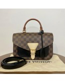 LOUIS VUITTON Damier Ebene Beaumarchais Noir Crème with Shoulder Strap – GHW (Year 2019)