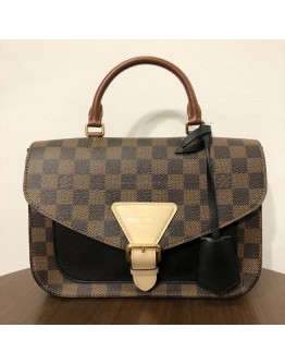 LOUIS VUITTON Damier Ebene Beaumarchais Noir Crème with Shoulder Strap – GHW (Year 2019)