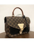 LOUIS VUITTON Damier Ebene Beaumarchais Noir Crème with Shoulder Strap – GHW (Year 2019)