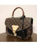 LOUIS VUITTON Damier Ebene Beaumarchais Noir Crème with Shoulder Strap – GHW (Year 2019)