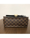 LOUIS VUITTON Damier Ebene Beaumarchais Noir Crème with Shoulder Strap – GHW (Year 2019)
