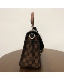 LOUIS VUITTON Damier Ebene Beaumarchais Noir Crème with Shoulder Strap – GHW (Year 2019)