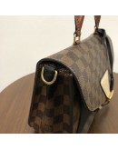 LOUIS VUITTON Damier Ebene Beaumarchais Noir Crème with Shoulder Strap – GHW (Year 2019)