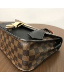 LOUIS VUITTON Damier Ebene Beaumarchais Noir Crème with Shoulder Strap – GHW (Year 2019)