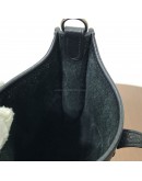 HERMES Mini Evelyne 16 in Noir Taurillon Clemence with Shoulder Strap – PHW (Stamp D – Year 2019)