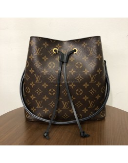 LOUIS VUITTON Monogram Neo Noe MM Bucket Bag in Black – GHW (Year 2019)
