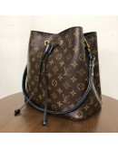 LOUIS VUITTON Monogram Neo Noe MM Bucket Bag in Black – GHW (Year 2019)