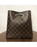 LOUIS VUITTON Monogram Neo Noe MM Bucket Bag in Black – GHW (Year 2019)