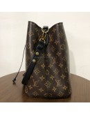 LOUIS VUITTON Monogram Neo Noe MM Bucket Bag in Black – GHW (Year 2019)