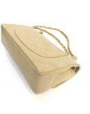 CHANEL Vintage Small Classic Double Flap (CF) Shoulder Bag in Dark Beige Lambskin – GHW