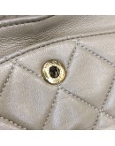 CHANEL Vintage Small Classic Double Flap (CF) Shoulder Bag in Dark Beige Lambskin – GHW