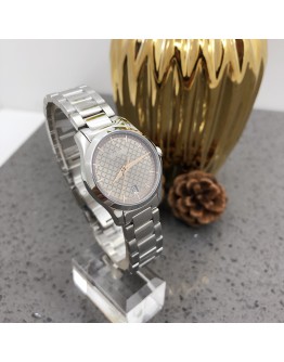 GUCCI 126.5 Champagne Brown Dial Series G-Timeless Quartz Ladies Wrist Watch – Stainless Steel (Swiss Made)