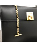 CELINE Vintage Logo Box Handbag with Chain – GHW
