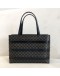 CELINE Vintage Black Macadam Monogram Small Tote Bag - GHW