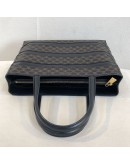 CELINE Vintage Black Macadam Monogram Small Tote Bag - GHW