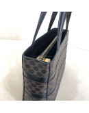 CELINE Vintage Black Macadam Monogram Small Tote Bag - GHW