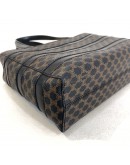 CELINE Vintage Black Macadam Monogram Small Tote Bag - GHW