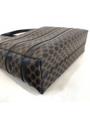 CELINE Vintage Black Macadam Monogram Small Tote Bag - GHW