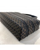 CELINE Vintage Black Macadam Monogram Small Tote Bag - GHW