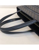 CELINE Vintage Black Macadam Monogram Small Tote Bag - GHW