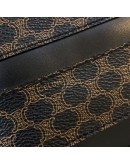 CELINE Vintage Black Macadam Monogram Small Tote Bag - GHW