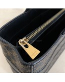 CELINE Vintage Black Macadam Monogram Small Tote Bag - GHW