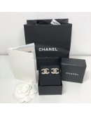 CHANEL CC Gold Stud Earrings with Diamantes (Year 2025)