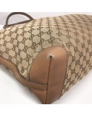 GUCCI GG Canvas in Light Brown Leather Large Tote Bag – GHW